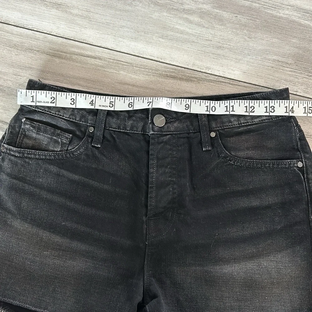 J Brand Gracie black jean shorts size 25